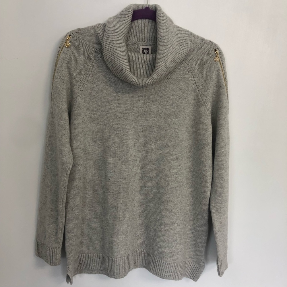 NEW ANNE KLEIN Women’s Heathered Grey Turtleneck Sweater Size L
NWT